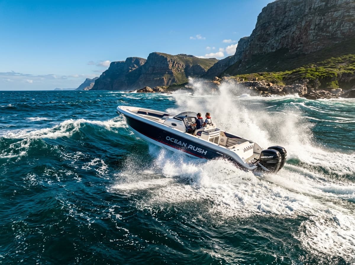 High-performance FRP speedboat